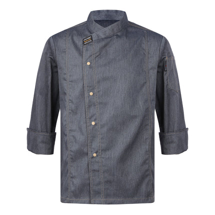Men Women Kitchen Work Uniform Adult Unisex Chef Jacket Coat Cook Hotel Restaurant Canteen Cake Shop Cafe Shirt Staff Costume-KarWorkwear