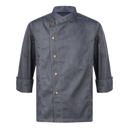 Men Women Kitchen Work Uniform Adult Unisex Chef Jacket Coat Cook Hotel Restaurant Canteen Cake Shop Cafe Shirt Staff Costume-KarWorkwear