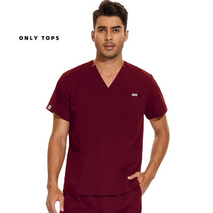 Medical Uniform Lab Clothes Women Mens Scrubs Tops Nurse Nursing Uniform Vet Costume Spa Workwear Hospital Surgery Work Shirts-KarWorkwear