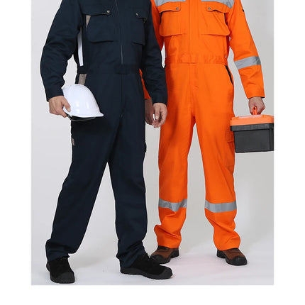 Work Coveralls Repairman with Reflective Strip Mechanic Auto Workshop Clothes Working Uniforms Plus Size 3XL