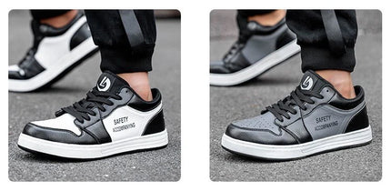 Unisex High-quality Work Shoes Men Non-slip Safety Shoes Anti-smash Anti-puncture Indestructible Shoes Women's Work Sneakers 46-KarWorkwear