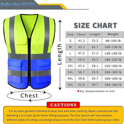 Custom Your Text Logo Reflective Safety Vest Construction Work Traffic Vest Railway Coal Miners Uniform Security ANSI Class 2-KarWorkwear