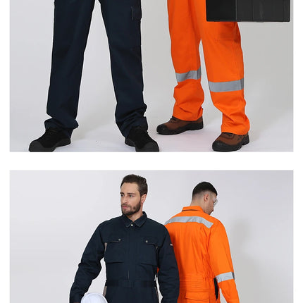 Work Coveralls Repairman with Reflective Strip Mechanic Auto Workshop Clothes Working Uniforms Plus Size 3XL