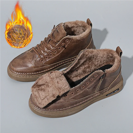 Men's boots four seasonal outdoor workwear boots male casual boots fashion soft sole comfortable leather sports boots men's shoe