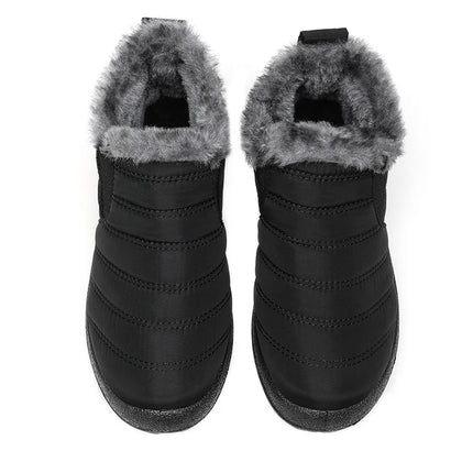 Men's Boots Slip On Winter Shoes For Men Ankle Boots Winter Booties For Men Fur Shoes Waterproof Snow Boots Warm Casual Botas