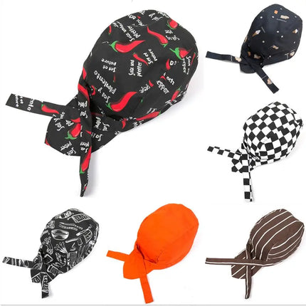 chili Chef Hat Charm Men Kitchen Black Chef Waiter Uniform Cap Unisex Cooking Bakery BBQ Grill Restaurant Work Cap catering-KarWorkwear