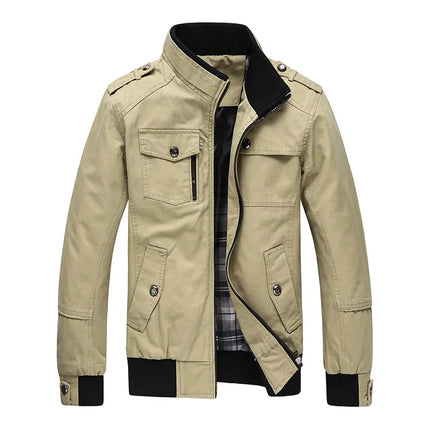 Tactical Military Jackets Men Spring Autumn Winter Pilot Jackets Army Cotton Coat Fashion Casual Cargo Slim Fit Clothes Hiking