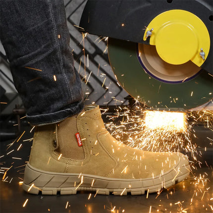 Scald-proof Electric Welding Shoes Plastic Toe Work Shoes Insulated Electrician Shoes Indestructible Industrial Male Wear Boots-KarWorkwear