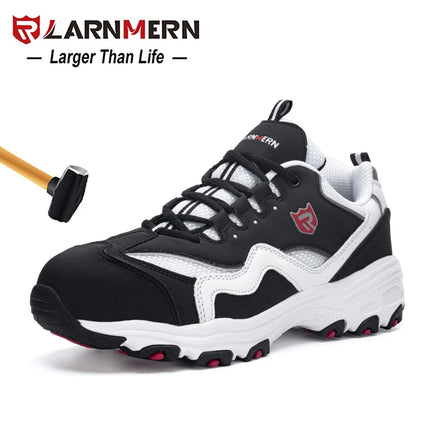 LARNMERN Men's Safety Shoes Work Shoe Steel Toe Comfortable Lightweight Breathable Anti-smashing Anti-puncture Construction Shoe-KarWorkwear