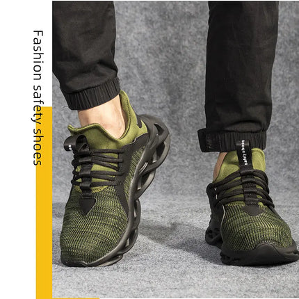 2024 Work Sneakers Men Indestructible Shoes Work Safety Shoes With Steel Toe Cap Puncture-Proof  Male Security Protective Shoes-KarWorkwear