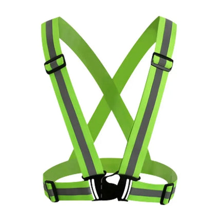 Reflective Safety Vests Lightweight Adjustable Elastic Vest Jacket Hi Vis Reflective Strips for Traffic Control Running Cycling