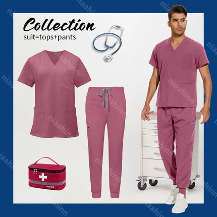 Wholesale Jogger Style Surgical Medical Work Clothes Hospital Doctor Nursing Scrub Suit Anesthetist Uniforms Dentistry Uniforms-KarWorkwear