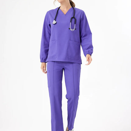 Unisex Medical Scrubs Set New Heat Preservation Thermostatic Fabric Nursing Robe Suit for Winter  Paramedic Coveralls Uniforms