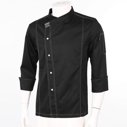 Men Women Kitchen Work Uniform Adult Unisex Chef Jacket Coat Cook Hotel Restaurant Canteen Cake Shop Cafe Shirt Staff Costume-KarWorkwear