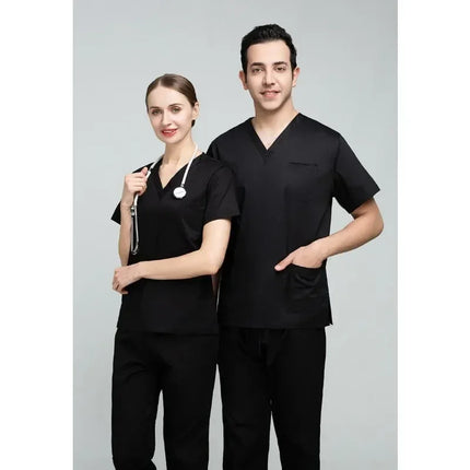 High Quality Scrubs Medical Uniforms Women Nurse Uniform Thin Breathable Medical Scrub Tops Elastic Scrubs Pants Doctor Workwear-KarWorkwear