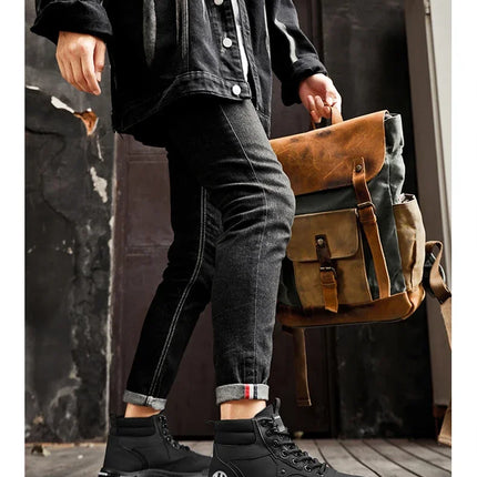 2025 autumn new breathable work boots for men, anti slip, wear-resistant, safety shoes, casual and comfortable sports shoes