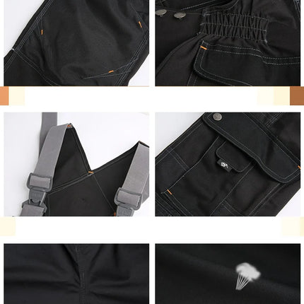 Welding Suit Working Bib Overalls Protective Work Dungarees Men Workwear Tooling Uniform Mechanic Multi-pocket Cargo Pants S-5xl-KarWorkwear
