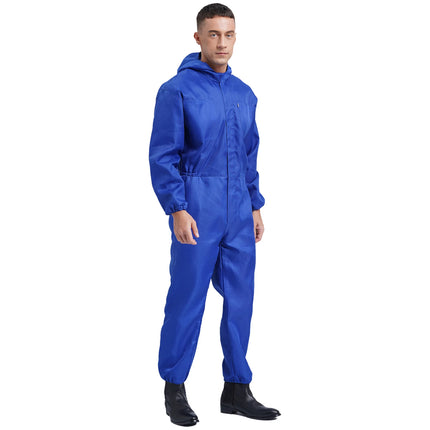Mens Work Overalls Uniform Mechanics Workwear Lightweight Jumpsuits Long Sleeve Welding Suit Car Repair Workshop Coverall