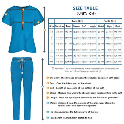Hot Sales Medical Uniform Nurse Nursing Uniform Scrubs Set for Women Hospital Doctor Workwear Surgical Gown Beauty Salon Clothes-KarWorkwear