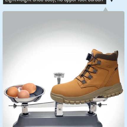 Waterproof Safety Boots Men Indestructible Steel Toe Work Boots Anti-smash Stab-resistant Safety Shoes Biker Botas Para Hombre