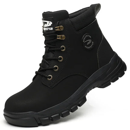 Waterproof Safety Wrok Boots For Men Steel Toe Cap Lightweight Indestructible Industry Chelsea Boots Puncture-Proof Footwear-KarWorkwear