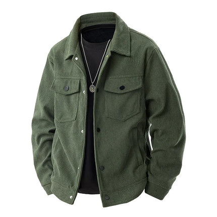 Corduroy Jacket for Men Winter Fashion Versatile Casual American Workwear Jacket Youthful Stylish Men's Clothing