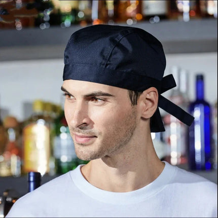 chili Chef Hat Charm Men Kitchen Black Chef Waiter Uniform Cap Unisex Cooking Bakery BBQ Grill Restaurant Work Cap catering-KarWorkwear