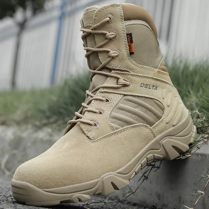 Men Desert Tactical Boots Mens Work Safty Shoes Special Force Waterproof Boot Lace Up Combat Ankle Boots Big Size-KarWorkwear