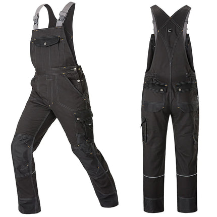 Welding Suit Working Bib Overalls Protective Work Dungarees Men Workwear Tooling Uniform Mechanic Multi-pocket Cargo Pants S-5xl-KarWorkwear