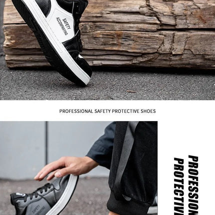 Unisex High-quality Work Shoes Men Non-slip Safety Shoes Anti-smash Anti-puncture Indestructible Shoes Women's Work Sneakers 46-KarWorkwear