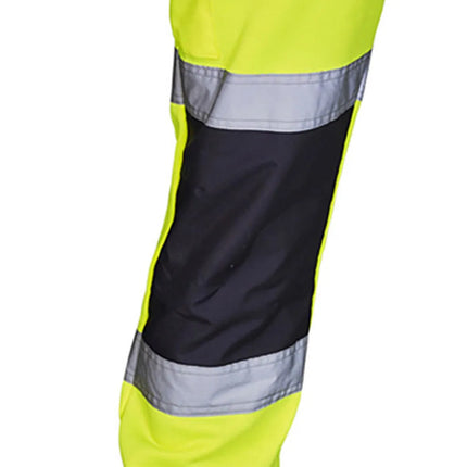 Men Sports Pants With Reflective Strips Road Work High Visibility Overalls Casual Pocket Trouser Workshop Uniforms Casual Pants