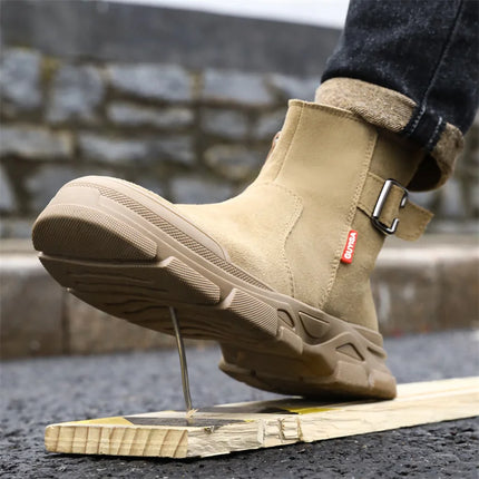 Scald-proof Electric Welding Shoes Plastic Toe Work Shoes Insulated Electrician Shoes Indestructible Industrial Male Wear Boots-KarWorkwear