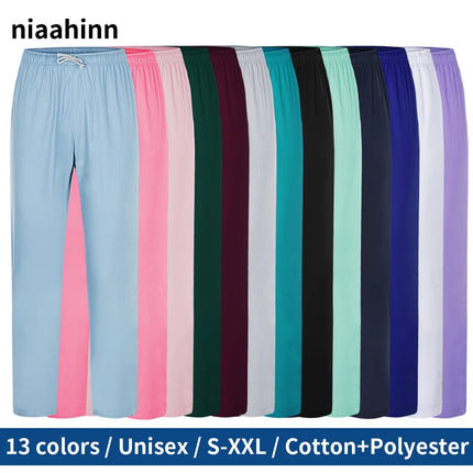 Multicolor Nurse Uniforms Bottoms 3 Pockets Work Trouser Dental Clinic Nursing Scrubs Pants Pet Grooming Women's Surgical Pants-KarWorkwear