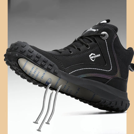 Autumn Winter New Work Safety Boots For Men Designer Work Sneakers Anti-puncture Security Shoes Work Boots Indestructible Shoes-KarWorkwear