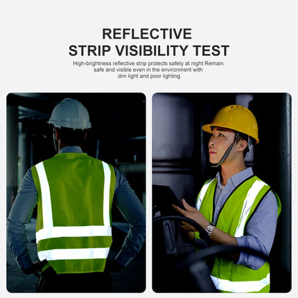 High Visibility Security Reflective Vest Multi-pocket Traffic Vest Miners Uniform Construction Workwear Outdoor Cycling Custom-KarWorkwear