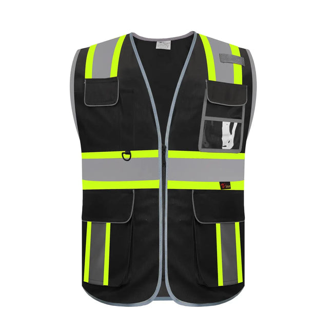Reflective Safety Vest High Visibility Working Vest Signal Adjustable Size Work Safety Jacket Men Construction Vest Work Uniform-KarWorkwear