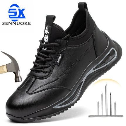Safety Shoes Men for Work SteelToe Free Shipping Industrial Boots Man Protection for the Feet Smash-Proof Waterproof-KarWorkwear