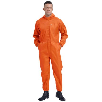 Mens Work Overalls Uniform Mechanics Workwear Lightweight Jumpsuits Long Sleeve Welding Suit Car Repair Workshop Coverall
