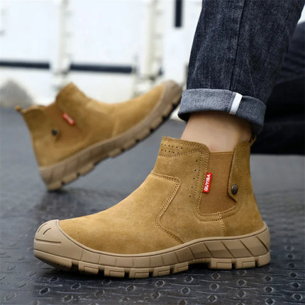 Scald-proof Electric Welding Shoes Plastic Toe Work Shoes Insulated Electrician Shoes Indestructible Industrial Male Wear Boots-KarWorkwear