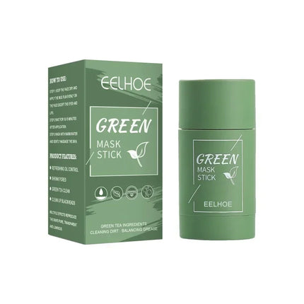 Green Tea Mask Face Clean GreenTea Mask Stick Deep Moisturizing Shrink Pores Blackhead Acne Facial Film Korean Skin Care Product-KarWorkwear