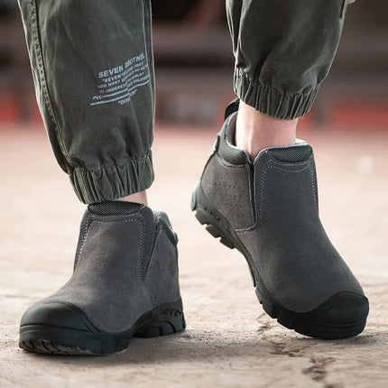 Scald-proof Electric Welding Shoes Plastic Toe Work Shoes Insulated Electrician Shoes Indestructible Industrial Male Wear Boots-KarWorkwear