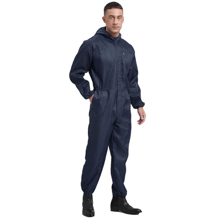 Mens Work Overalls Uniform Mechanics Workwear Lightweight Jumpsuits Long Sleeve Welding Suit Car Repair Workshop Coverall
