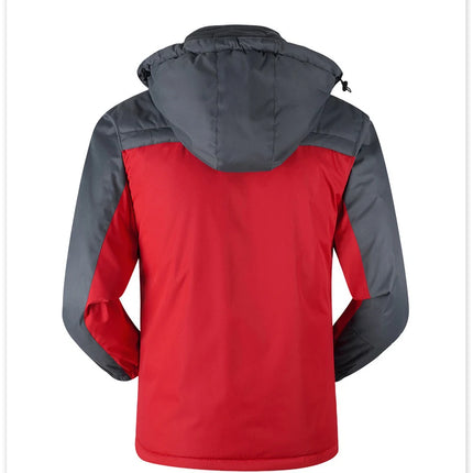 Winter Men's Cotton Padded Jacket Outdoor Work Parka Coat Casual Thick Warm Outdoor Hiking Camping Ski Coats Windproof Jacket