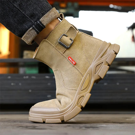Scald-proof Electric Welding Shoes Plastic Toe Work Shoes Insulated Electrician Shoes Indestructible Industrial Male Wear Boots-KarWorkwear