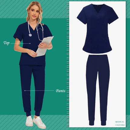 Hot Selling Scrubs Medical Uniforms Woman Breathable Beauty Manicurist Work Clothes Doctor Nurse Operating Room Surgical Uniform-KarWorkwear
