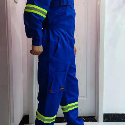 Work Overalls Men's Working Coverall Welding Suit Car Repairman Uniforms Workshop Mechanical Jumpsuit Hi Vis Safe Work Clothing-KarWorkwear