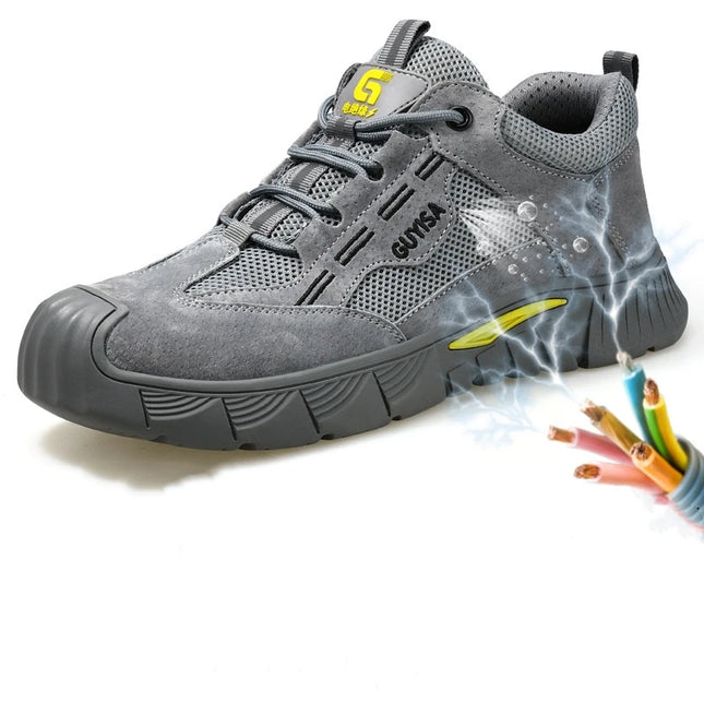 New Indestructible Shoes Work Sneakers Steel Toe Cap Safety Shoes Men Boots Anti-smash Anti-puncture Work Boots Security-KarWorkwear
