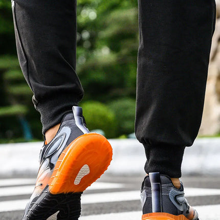 New Men's Safety Shoes with Rotating Buttons,working Sports Shoes, Protective Boots, Parker Steel Shoes,casual Ring Shoes-KarWorkwear
