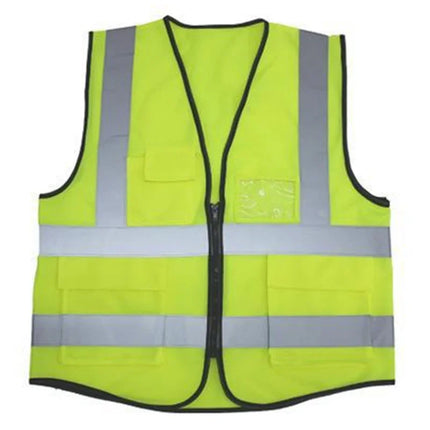 Reflective Safety Vest Bright Color Multi-pocket Traffic Vest Railway Coal Miners Uniform Breathable Reflective Vest