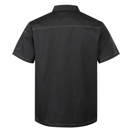 Men Women Kitchen Work Uniform Adult Unisex Chef Jacket Coat Cook Hotel Restaurant Canteen Cake Shop Cafe Shirt Staff Costume-KarWorkwear